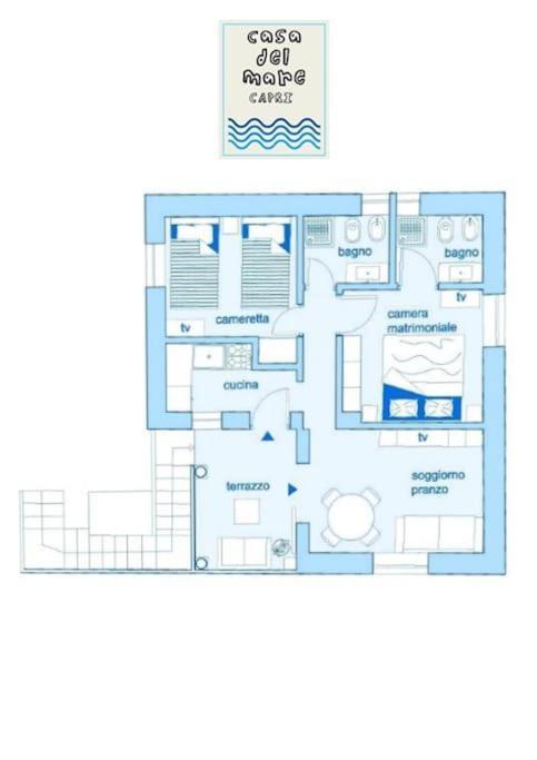 Willa Casa Del Mare Capri Zewnętrze zdjęcie